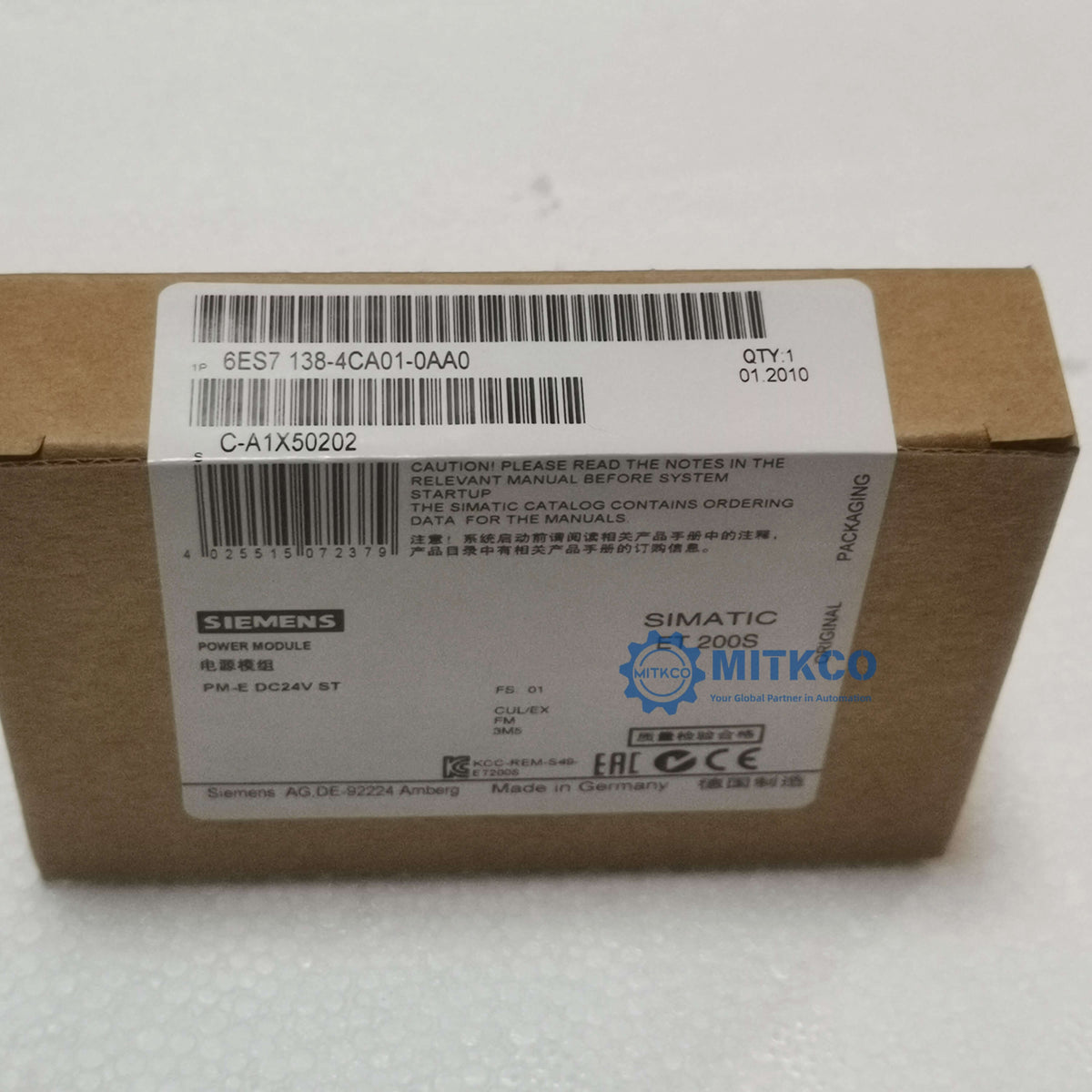 6ES7138-4CA01-0AA0 Siemens plc