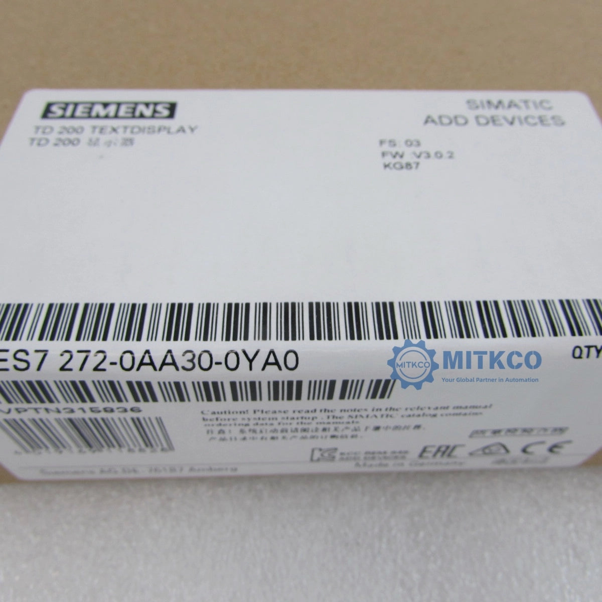 6ES7272-0AA30-0YA0 Siemens plc