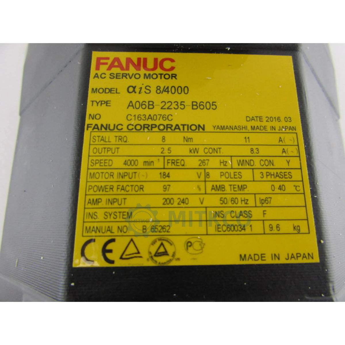 A06B-2235-B605 Fanuc motor