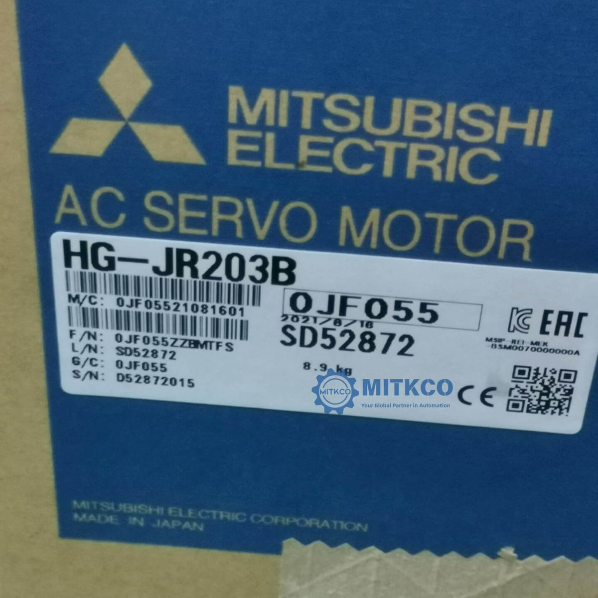 HG-JR203B Mitsubishi servo motor