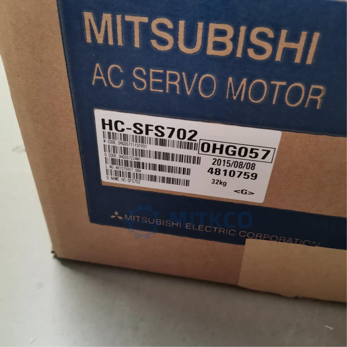 HC-SFS702 Mitsubishi 7kW AC Servo Motor 2000RPM J2S