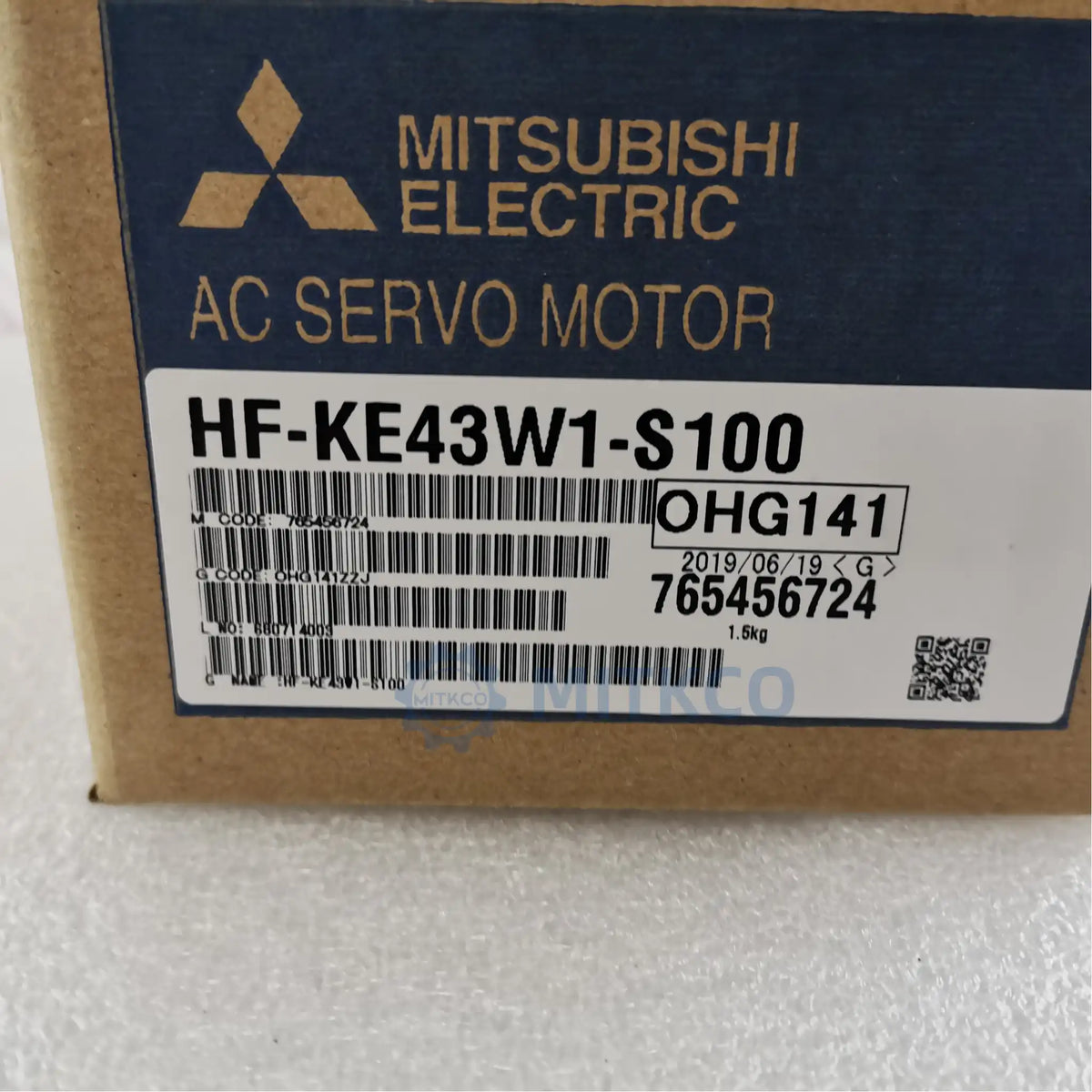 HF-KE43W1-S100 Mitsubishi 400W AC Servo Motor 3000RPM