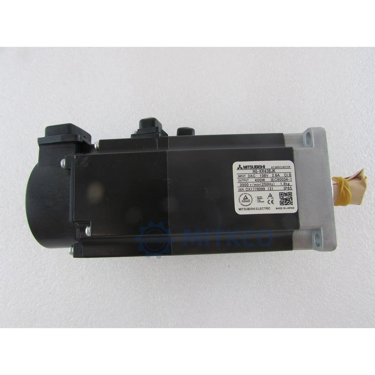 HG-KR43BJK Mitsubishi 400W AC Servo Motor Brake Keyed Oil Seal