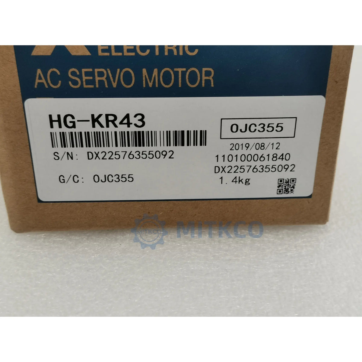 HG-KR43 Mitsubishi 400W AC Servo Motor 3000RPM J4 Series