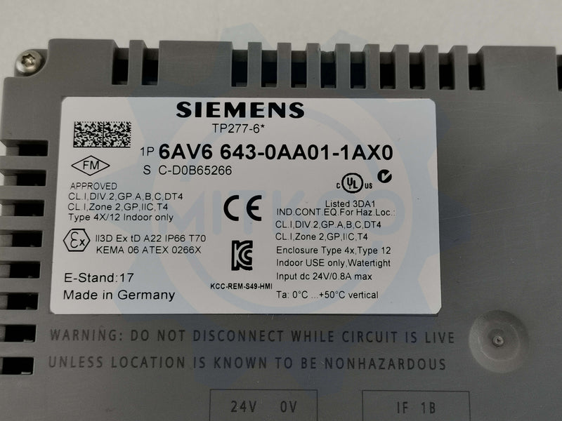 6AV6643-0AA01-1AX0 Siemens screen