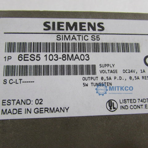 6ES5103-8MA03 Siemens plc