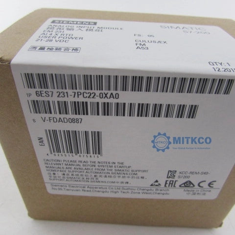 6ES7231-7PC22-0XA0 Siemens plc