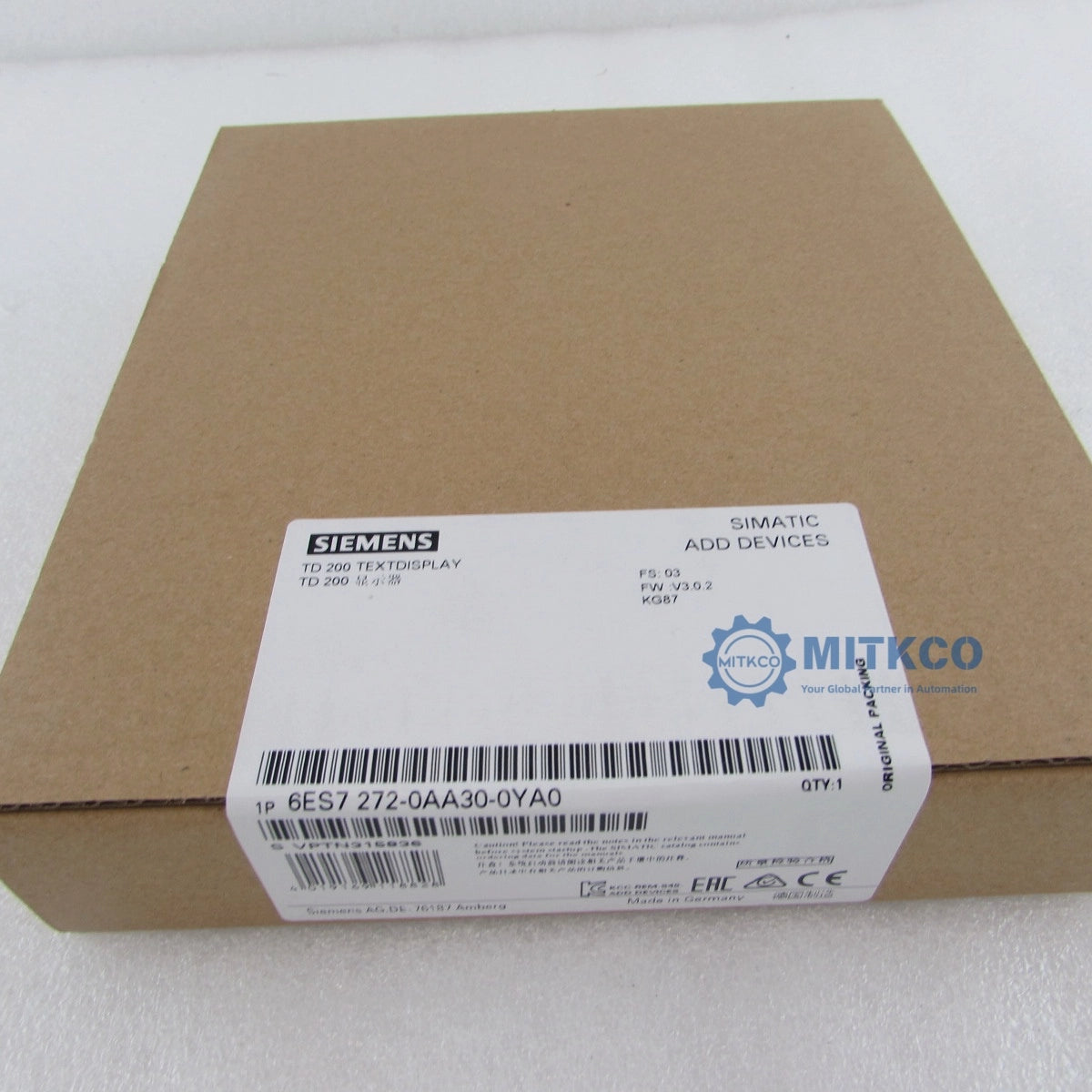 6ES7272-0AA30-0YA0 Siemens plc