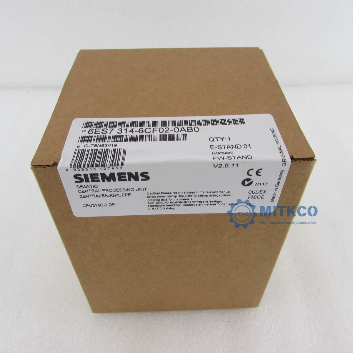 6ES7314-6CF02-0AB0 Siemens plc