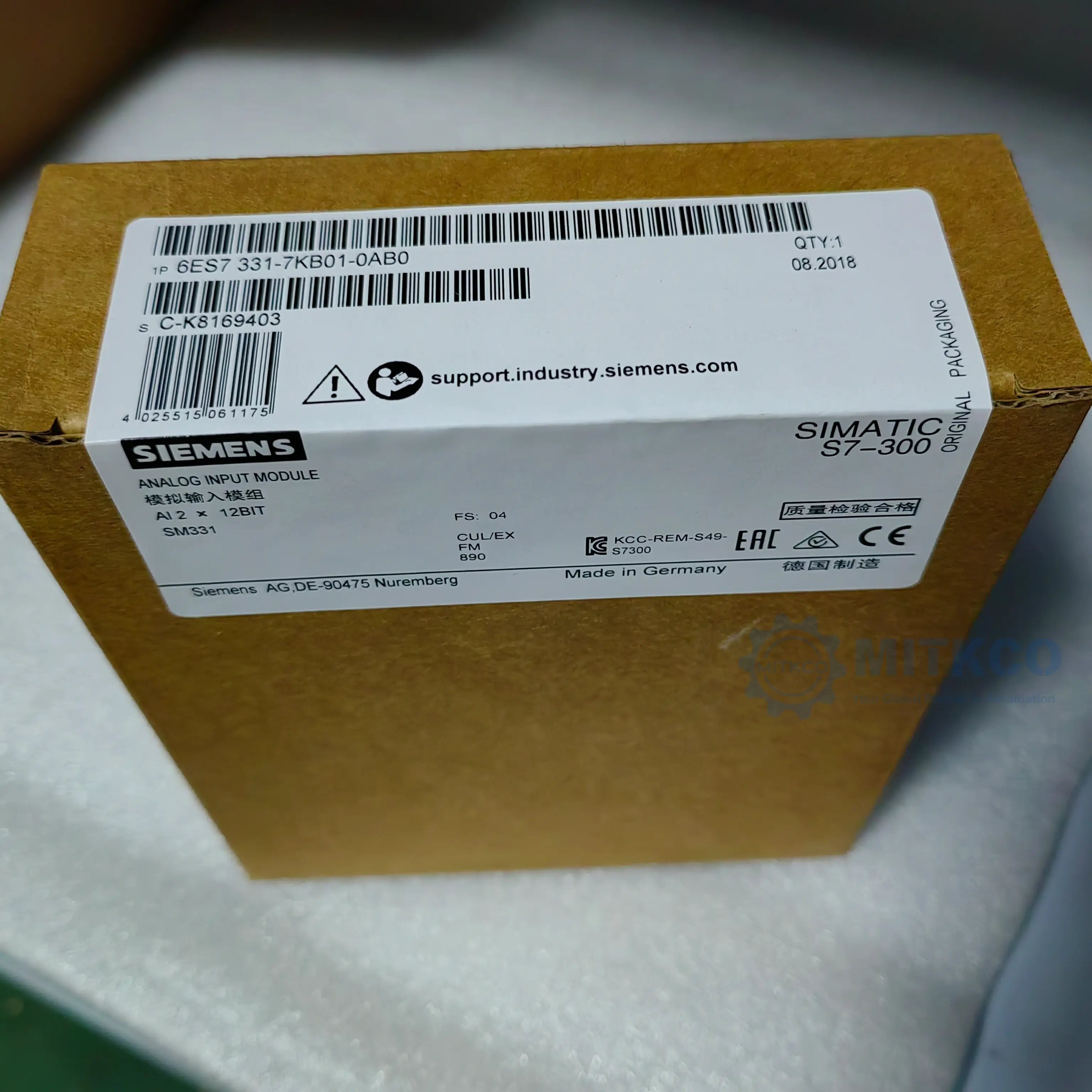 6ES7331-7KB01-0AB0 Siemens plc