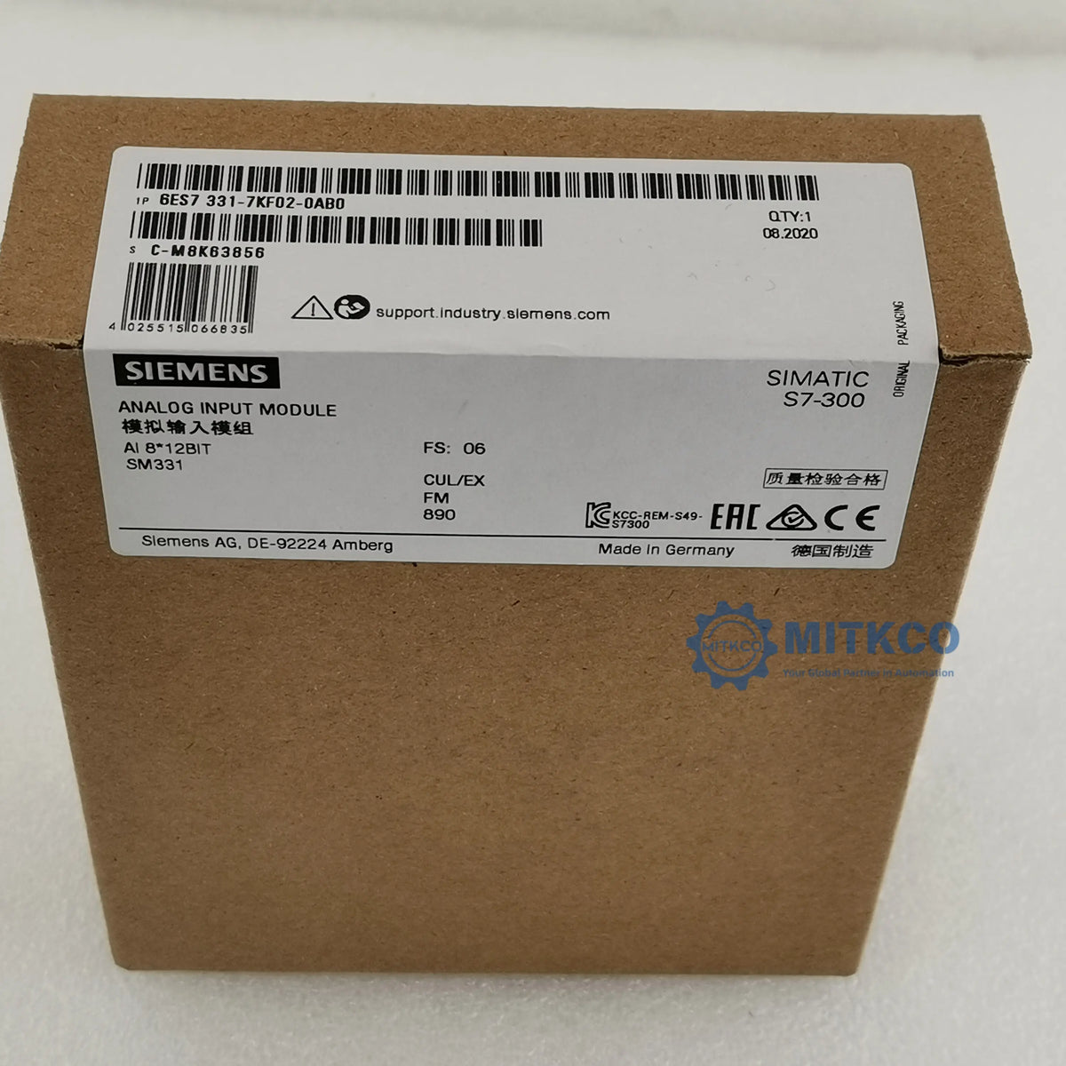 6ES7331-7KF02-0AB0 Siemens plc