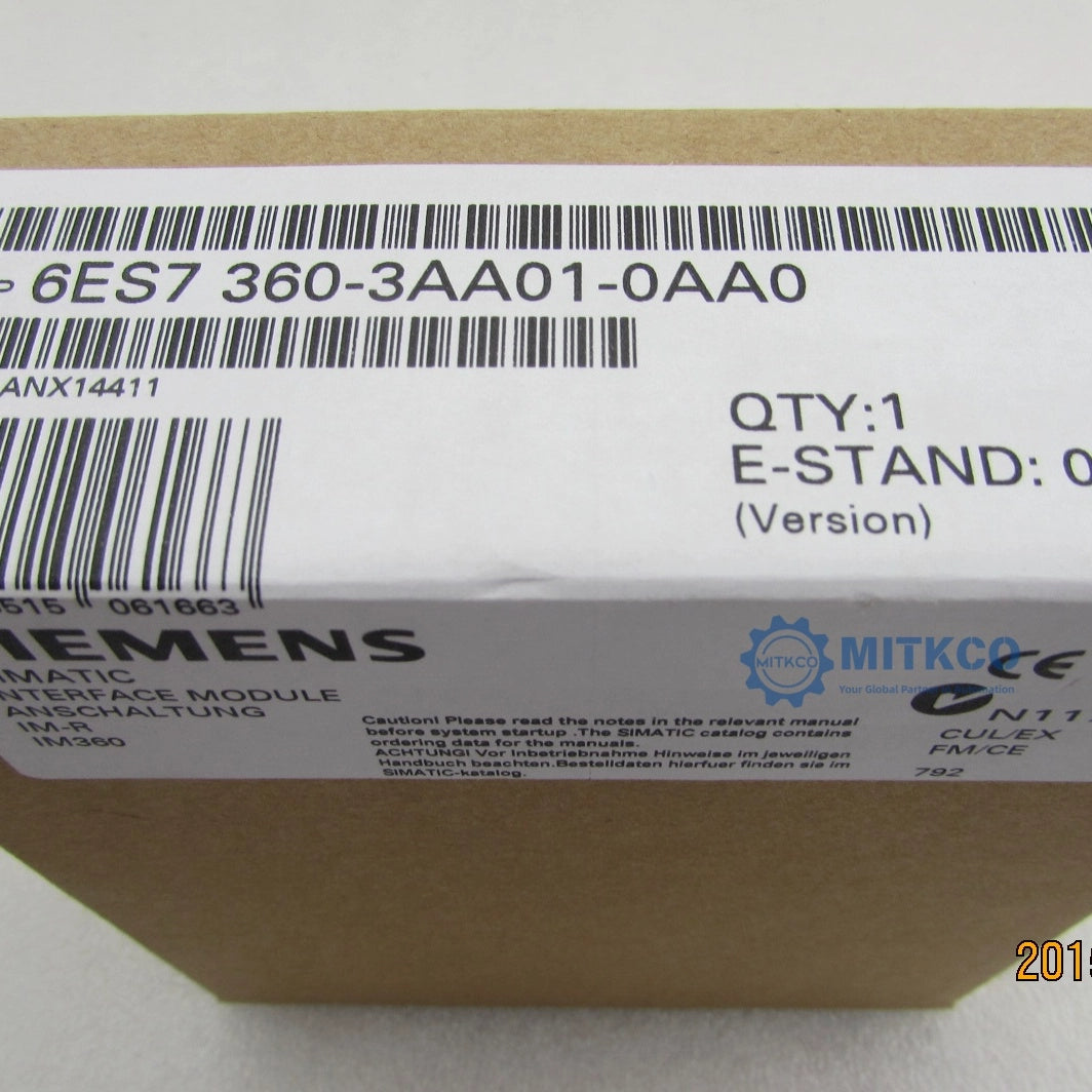 6ES7360-3AA01-0AA0 Siemens plc