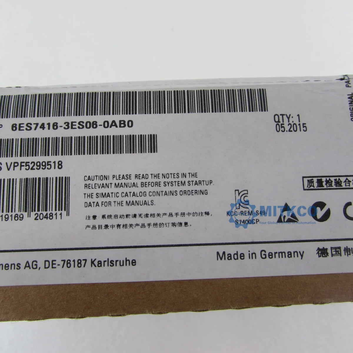 6ES7416-3ES06-0AB0 Siemens plc