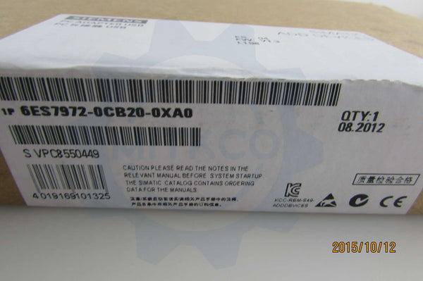 6ES7972-0CB20-0XA0 Siemens plc