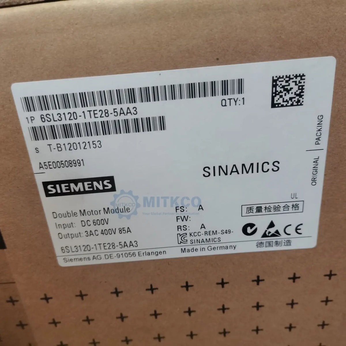 6SL3120-1TE28-5AA3 Siemens plc