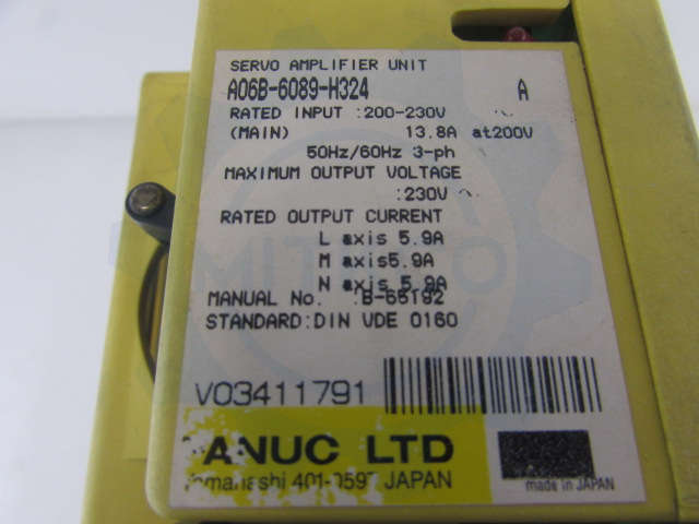 A06B-6089-H324 Fanuc servo drive