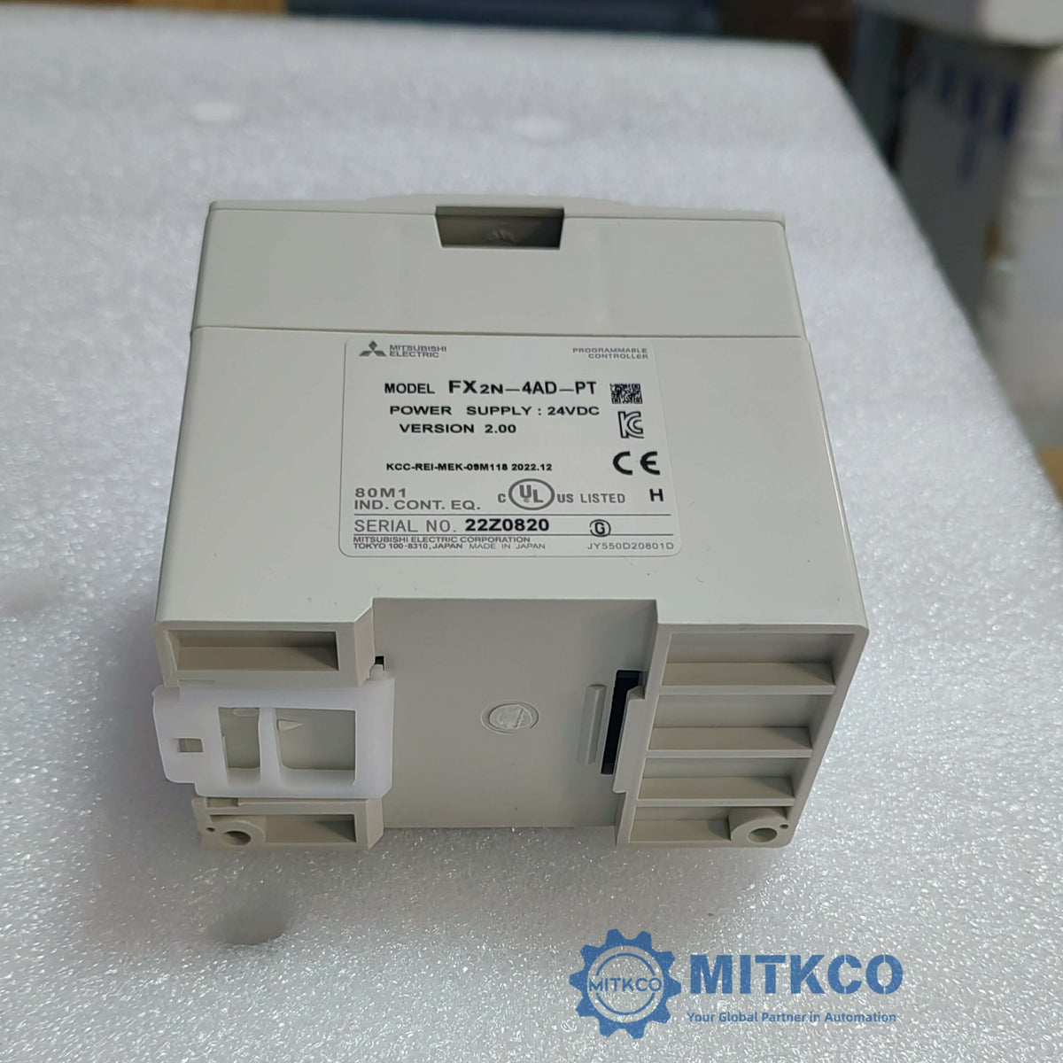 Mitsubishi FX2N-4AD-PT PLC Analog Input Module | 4-Channel PT100 Temperature