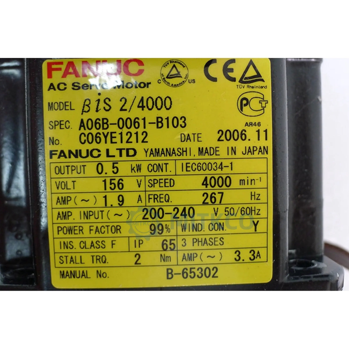 A06B-0061-B103 Fanuc servo motor