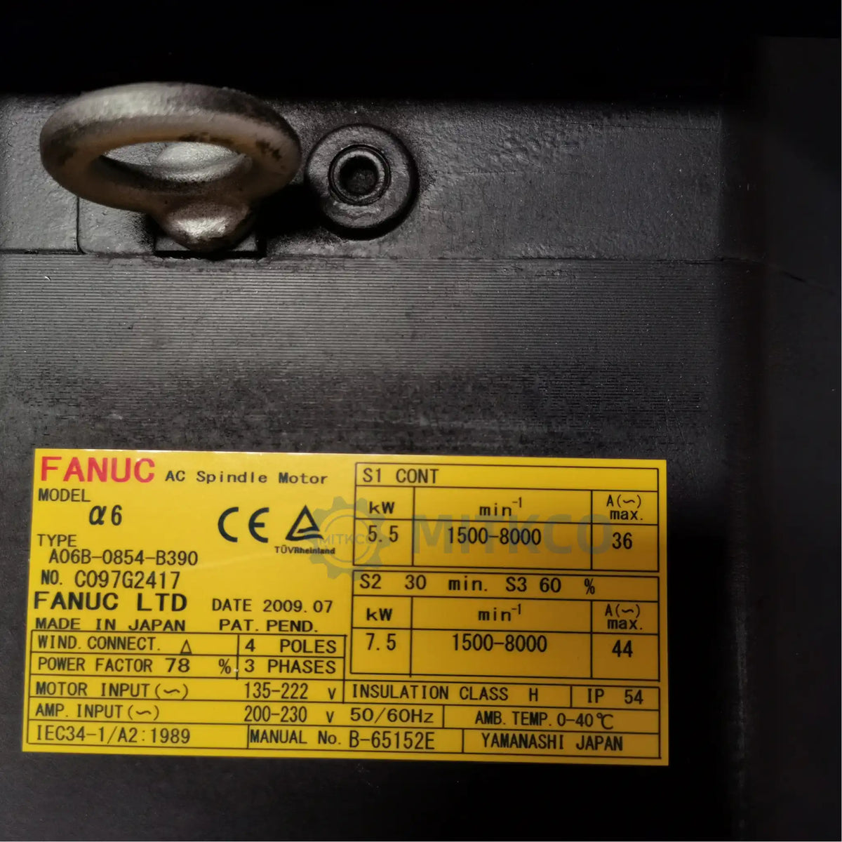 A06B-0854-B390 Fanuc servo motor