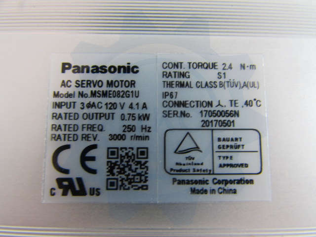 MSME082G1U panasonic servo drive/motor