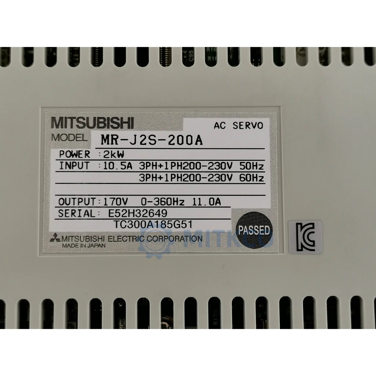MR-J2S-200A Mitsubishi Servo Amplifier 2kW 200V General-Purpose
