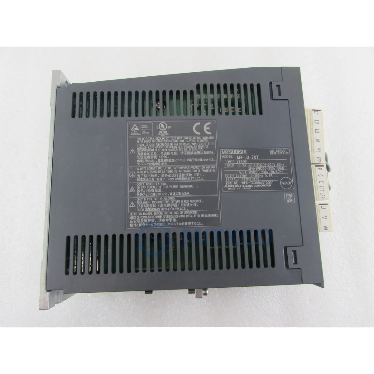 MR-J3-70T Mitsubishi Servo Amplifier 750W Pulse/CC-Link