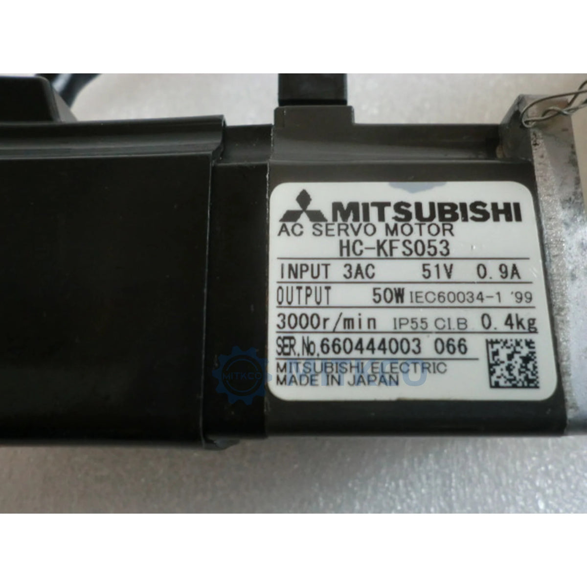 HC-KFS053 Mitsubishi AC Servo Motor 50W 3000RPM 17-Bit Encoder