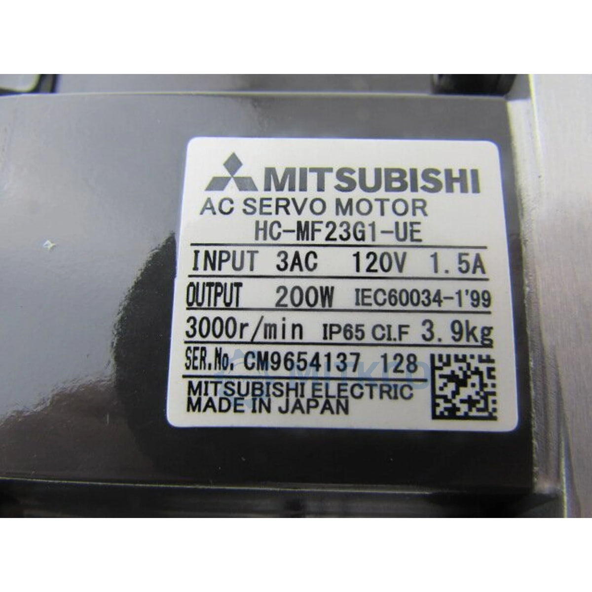 HC-MF23G1-UE Mitsubishi AC Servo Motor 200W 3000RPM Gear Reducer