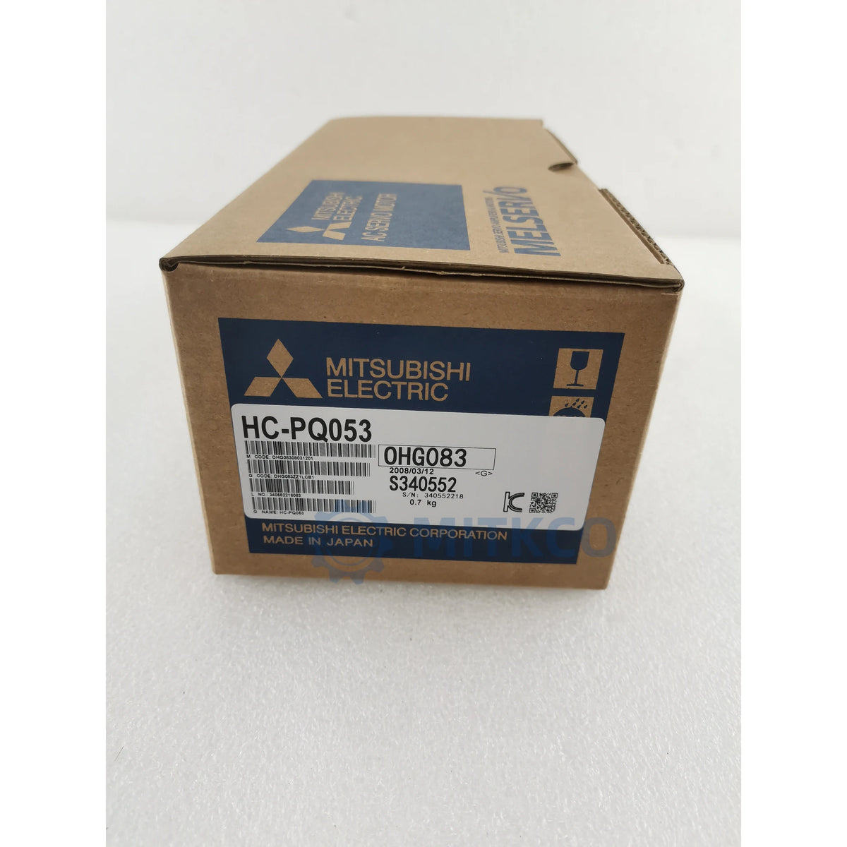HC-PQ053 Mitsubishi AC Servo Motor 50W 3000RPM Low Inertia