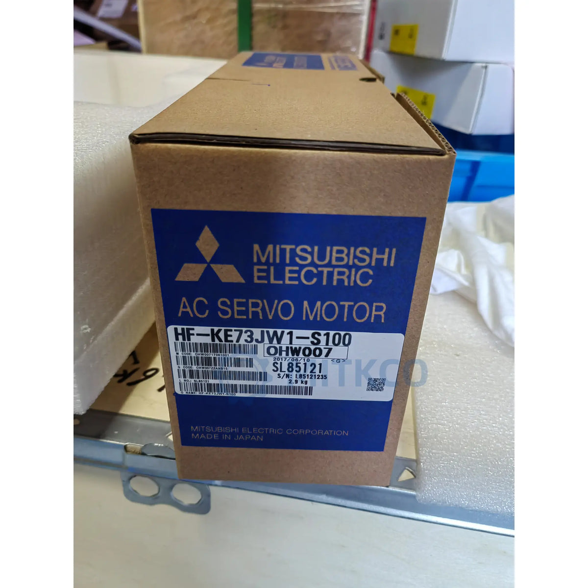 HF-KE73JW1-S100 Mitsubishi 750W AC Servo Motor 3000RPM