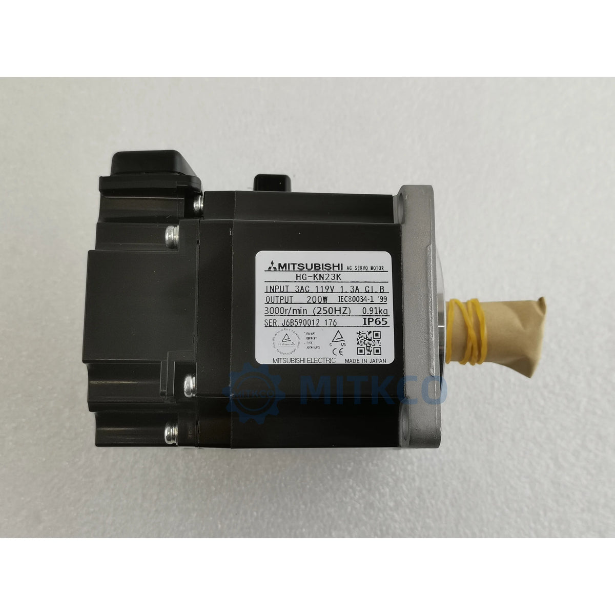 HG-KN23K Mitsubishi 200W AC Servo Motor 3000RPM Keyed Shaft