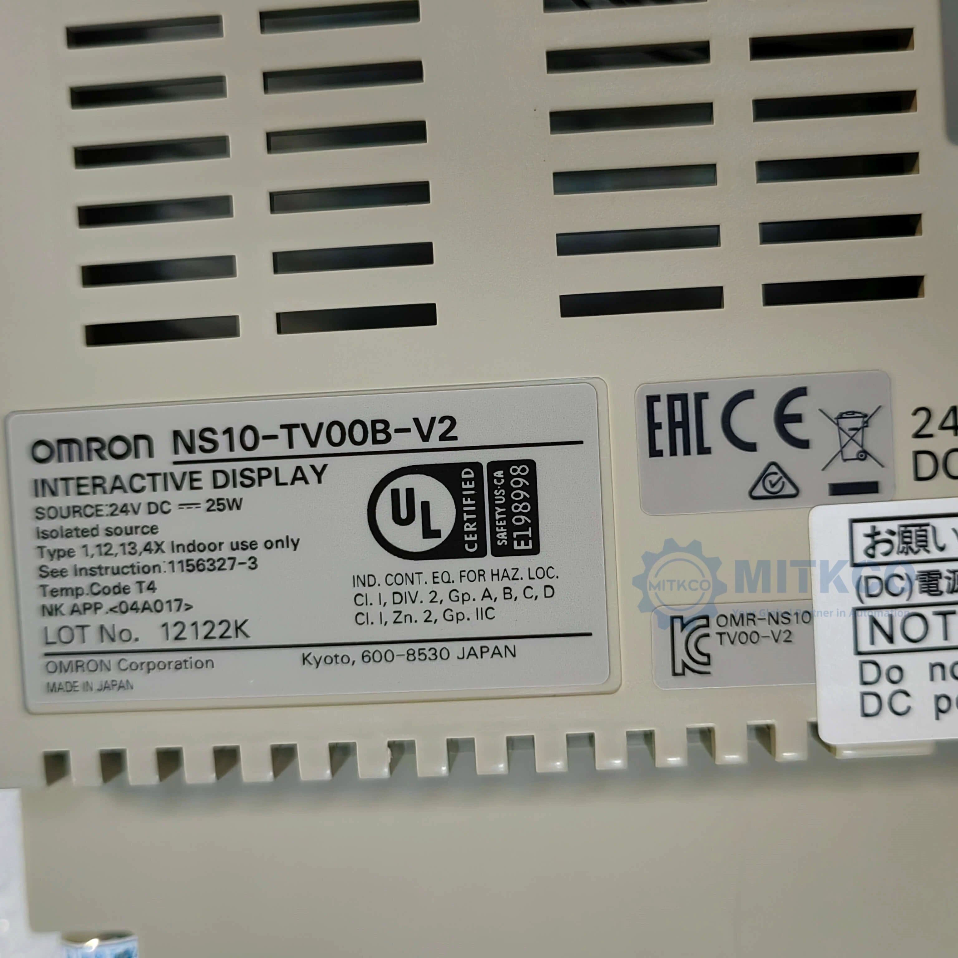 NS10-TV00B-V2 Omron screen
