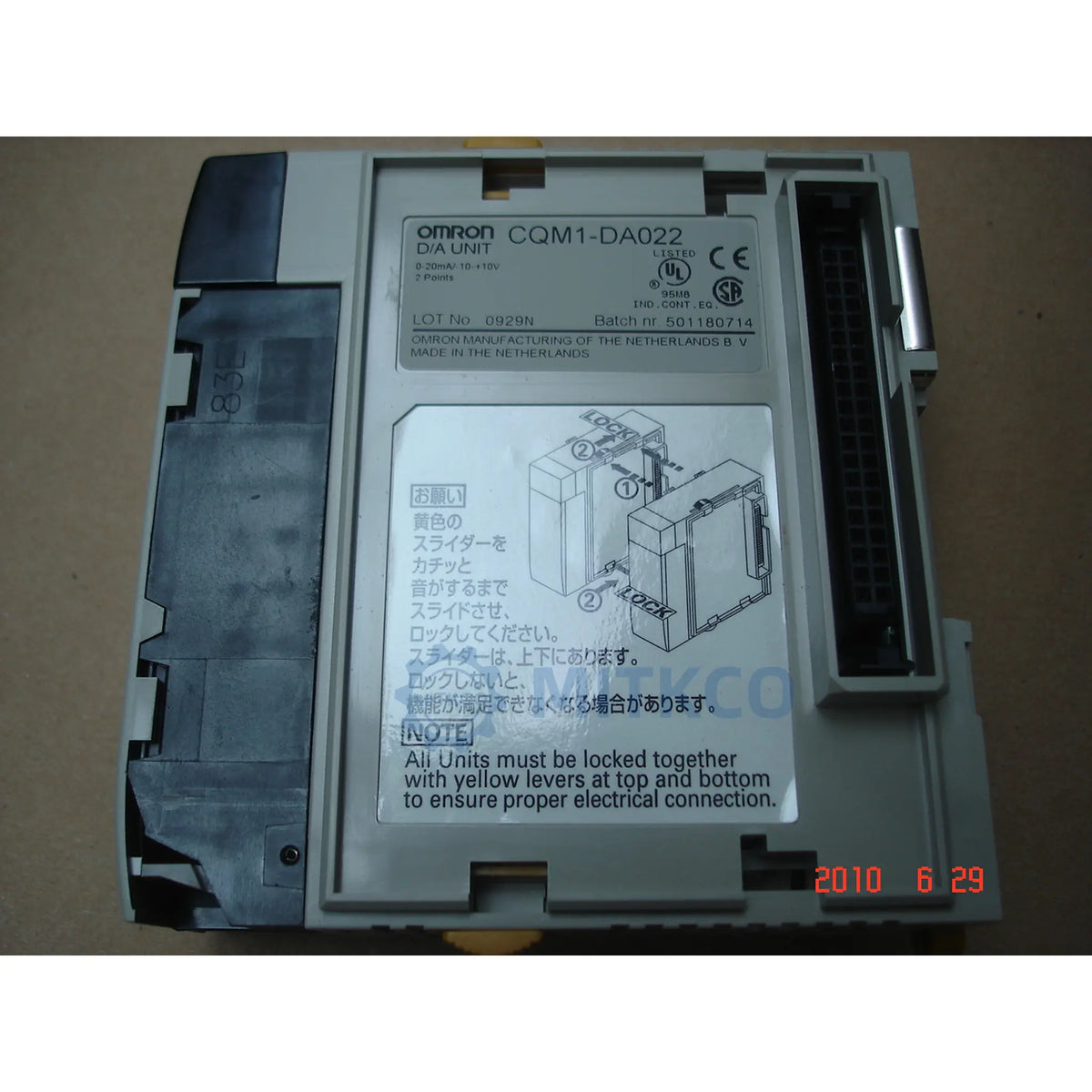 CQM1-DA022 OMRON 2-Channel Analog Output Module -10~10V 0~20mA