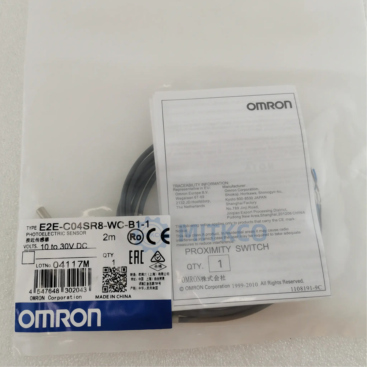E2E-C04SR8-WC-B1-1 OMRON Small-Diameter Proximity Sensor φ4