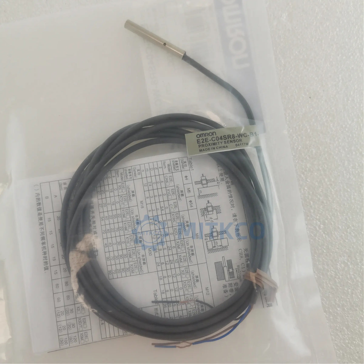 E2E-C04SR8-WC-B1-1 OMRON Small-Diameter Proximity Sensor φ4