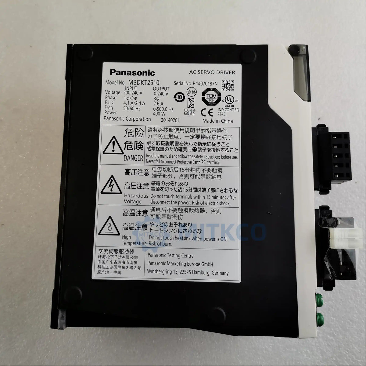 MBDKT2510 Panasonic MINAS A5 Servo Driver 400W 200V