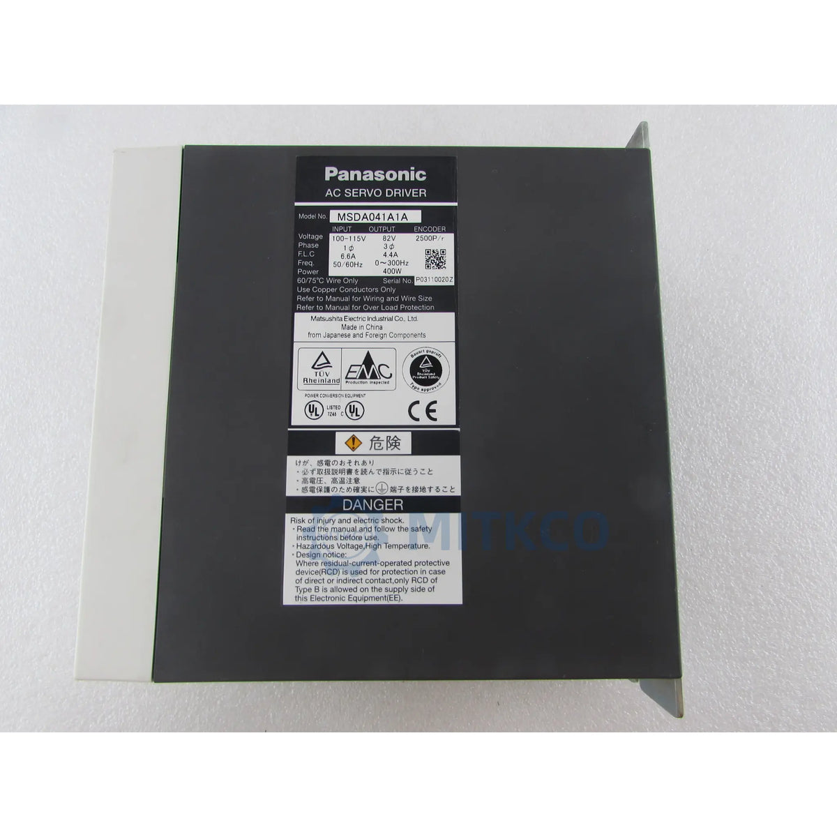 MSDA041A1A Panasonic MINAS A Series Servo Driver 400W
