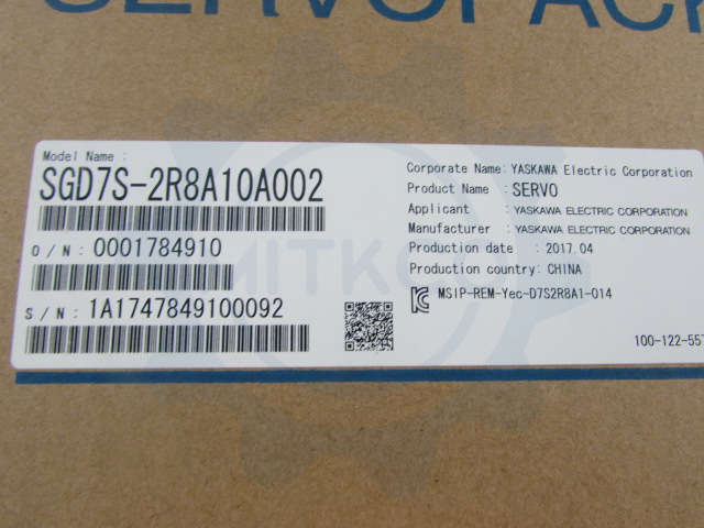 SGD7S-2R8A10A002 Yaskawa Servo drive
