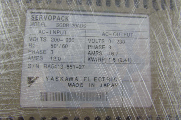 SGDB-20ADS Yaskawa Servo drive