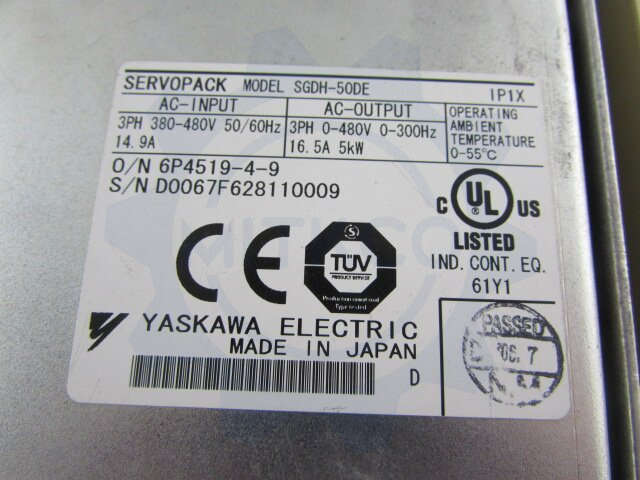 SGDH-50DE Yaskawa servo drive/motor