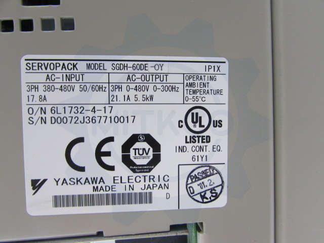 SGDH-60DE-OY Yaskawa Servo drive