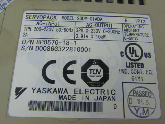SGDM-01ADA Yaskawa servo drive