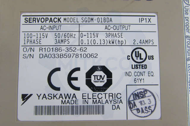 SGDM-01BDA Yaskawa Servo drive