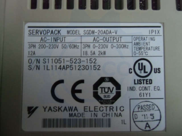 SGDM-20ADA-V Yaskawa Servo drive