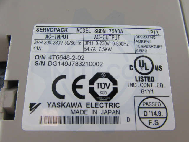 SGDM-75ADA Yaskawa Servo drive