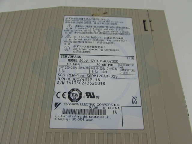 SGDV-120A01A Yaskawa Servo drive