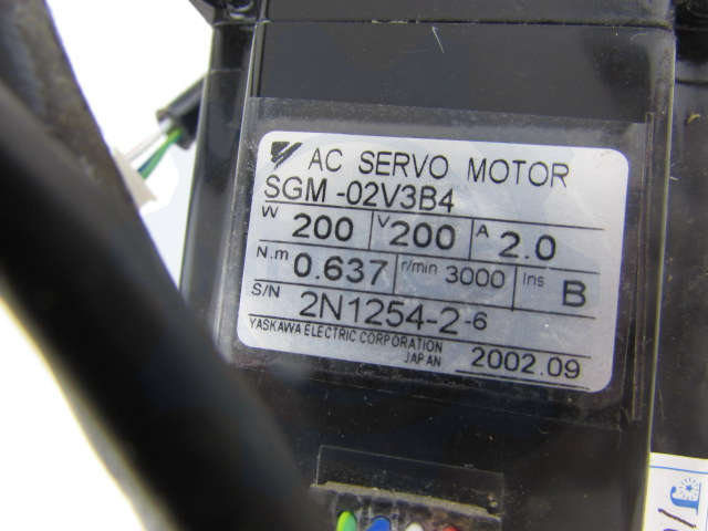 SGM-02V3B4 Yaskawa Servo Motor