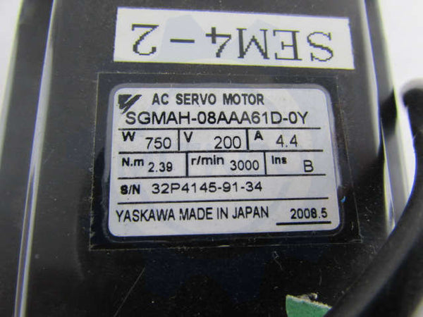 SGMAH-08AAA61D-0Y Yaskawa Servo Motor