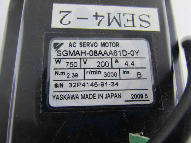 SGMAH-08AAA61D-0Y Yaskawa Servo Motor