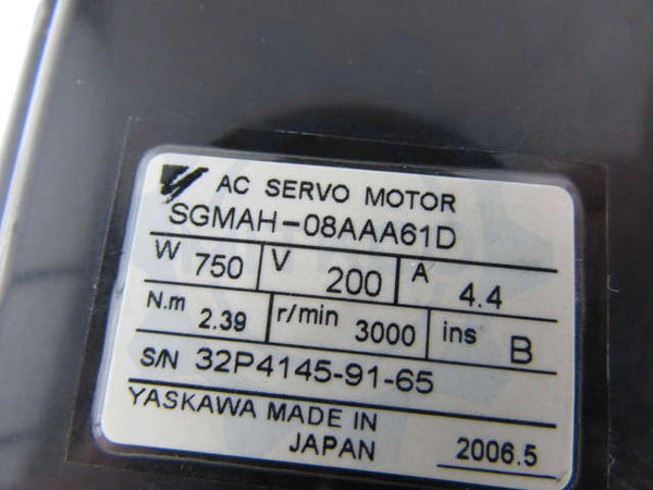 SGMAH-08AAA61D Yaskawa Servo Motor